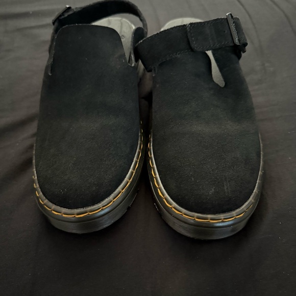 Dr. Martens Black Suede Mules Women's Size 9 - Picture 3 of 6